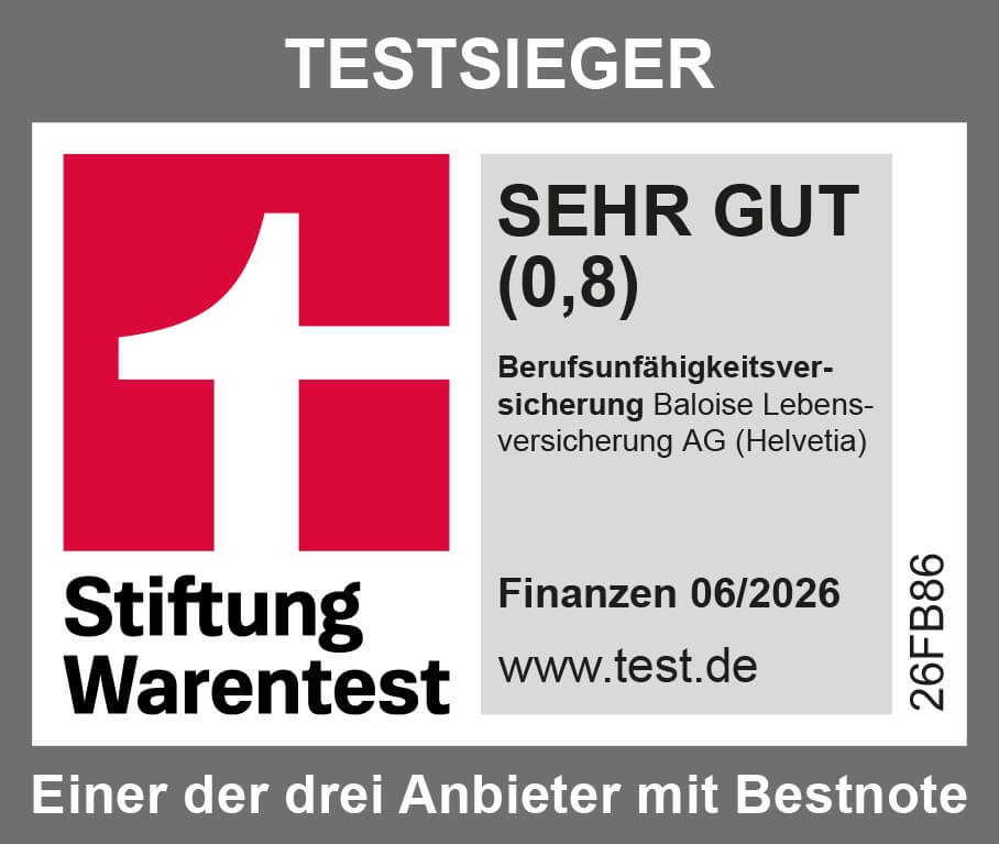 Testsieger-BU Testsieger Stiftung Warentest